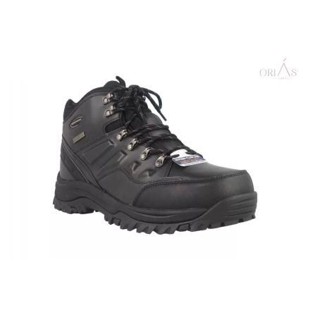 skechers 65529/bbk relment-traven fekete férfi bakancs 49 1/2