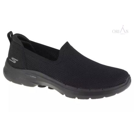 skechers 124505/bbk go walk 6-clear vırtue nőı fekete félcıpő 42