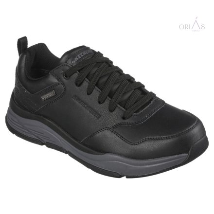 skechers 210021/bkgy benago-hombr fekete férfi félcipő 48 1/2