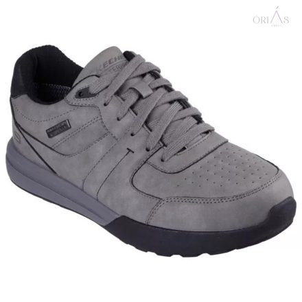 skechers 205236/gry netson-gander szürke férfi félcipő 47 1/2