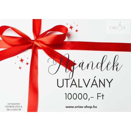 Ajándék utalvány 10000.- Ft értékben